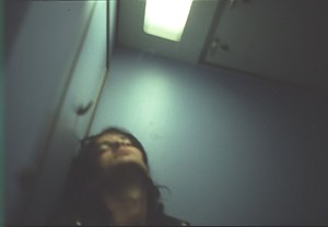 Autoportrait (jeune homme dans un train)